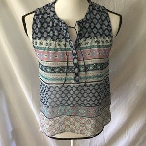 LORIMER NYC Colorful fun design tank top Size XS